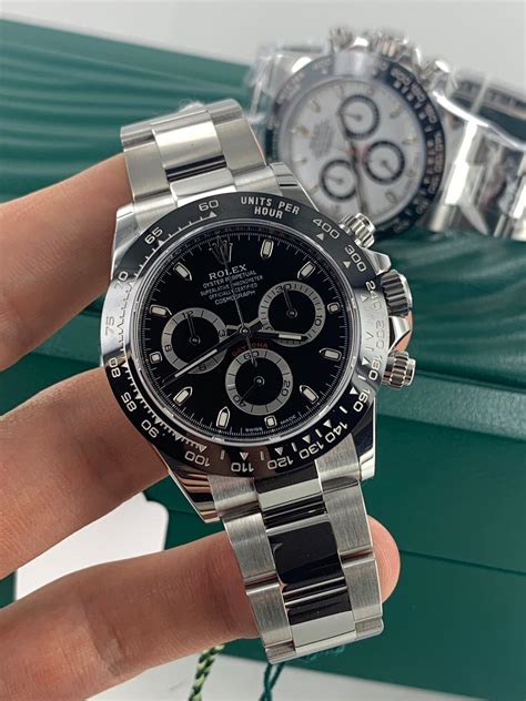 rolex cosmograph daytona black dial ceramic bezel|rolex daytona bezel vs steel.